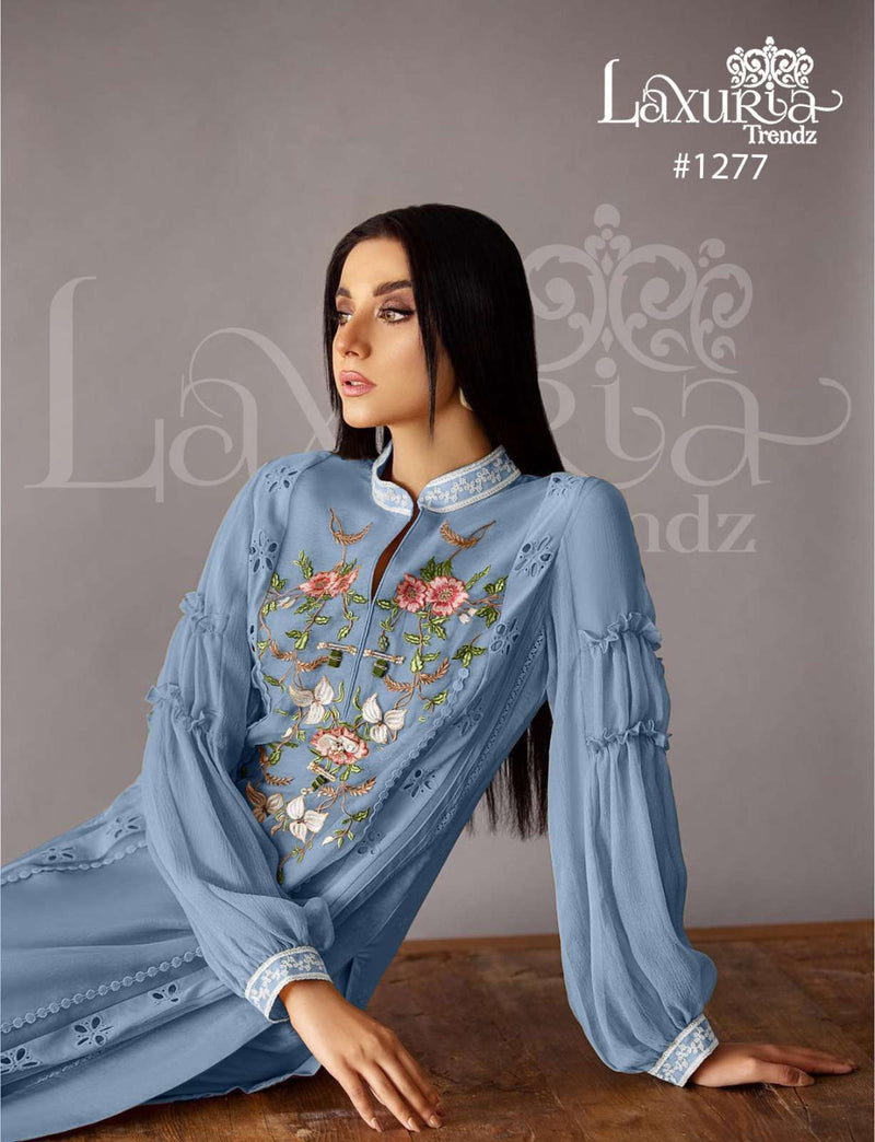 Laxuria Trendz Dno 1277 Faux Georgette Heavy Handwork Pret Kurti