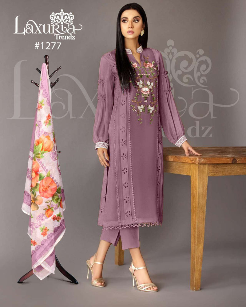 Laxuria Trendz Dno 1277 Faux Georgette Heavy Handwork Pret Kurti