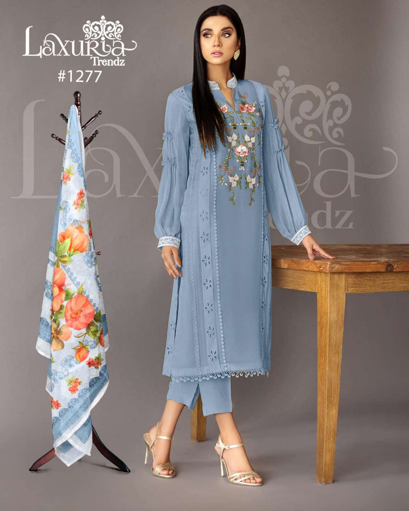 Laxuria Trendz Dno 1277 Faux Georgette Heavy Handwork Pret Kurti