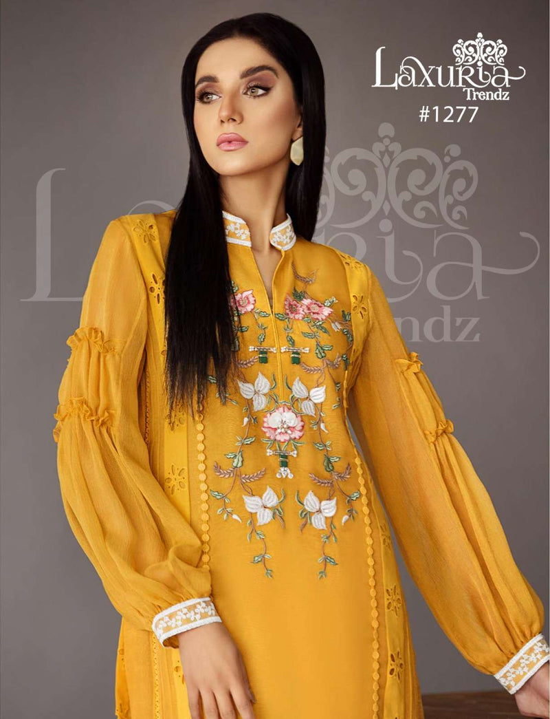 Laxuria Trendz Dno 1277 Faux Georgette Heavy Handwork Pret Kurti