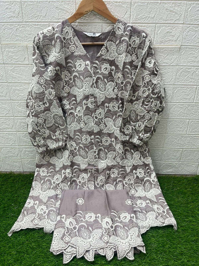 Laxuria Trendz Dno 1444 Georgeous Designer Embroidered Pret Kurti