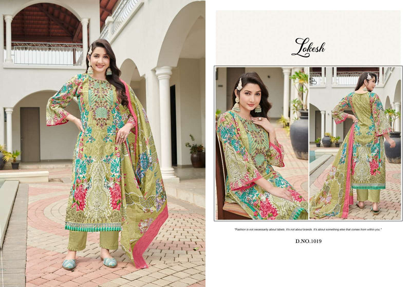 Levisha Lokesh Muskan Cambric Cotton Pakistani Embroidered Salwar Kameez