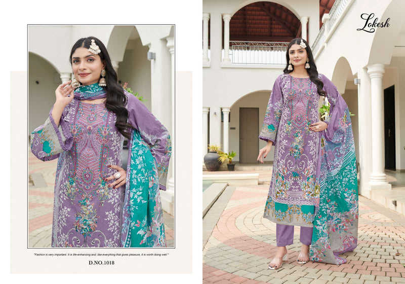 Levisha Lokesh Muskan Cambric Cotton Pakistani Embroidered Salwar Kameez