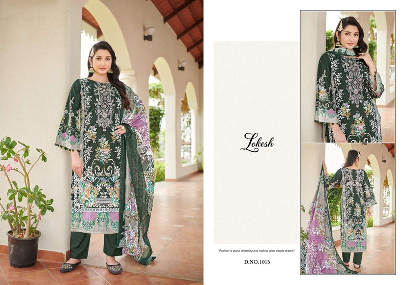 Levisha Lokesh Muskan Cambric Cotton Pakistani Embroidered Salwar Kameez