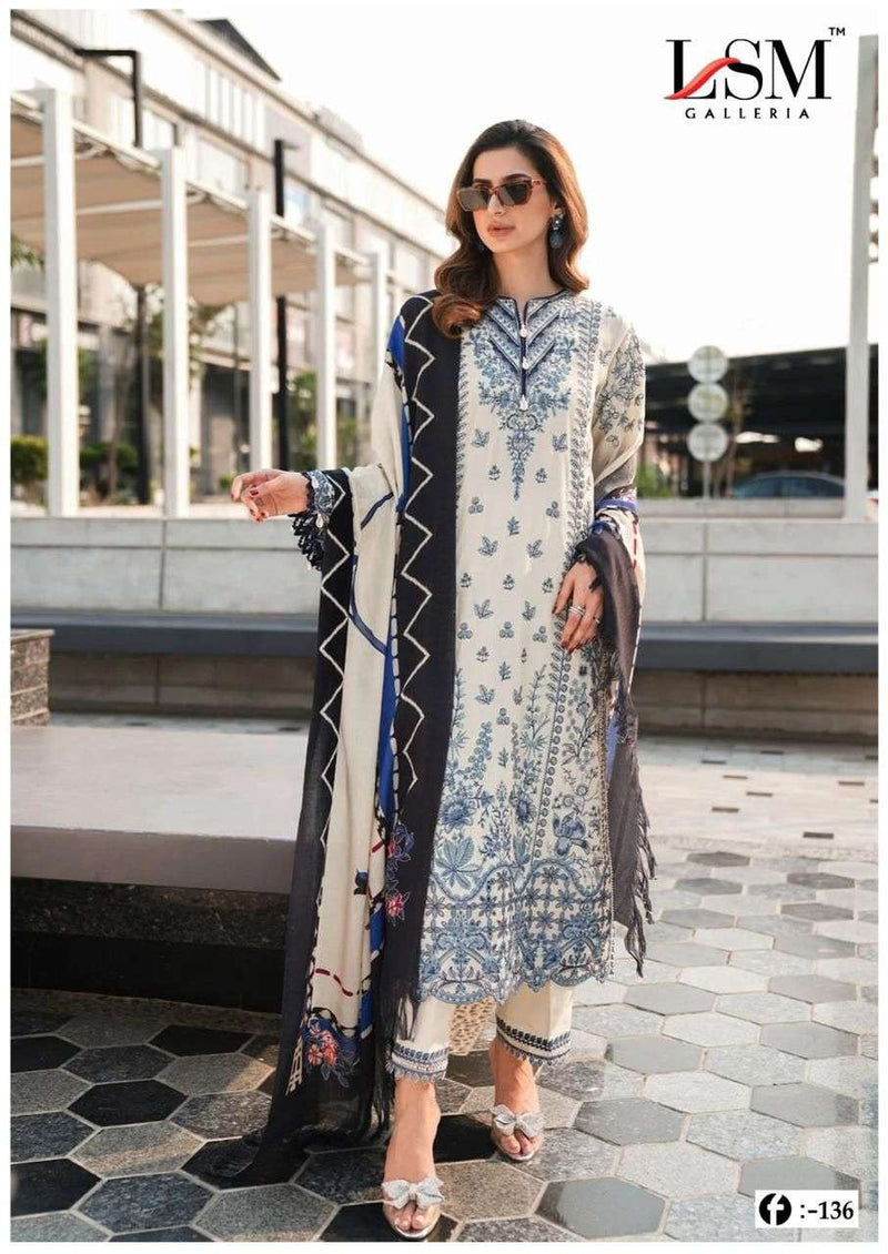 Lsm Galleria Firdous Queen Lawn Vol 13 Pure Lawn Cotton Printed Salwar Suit