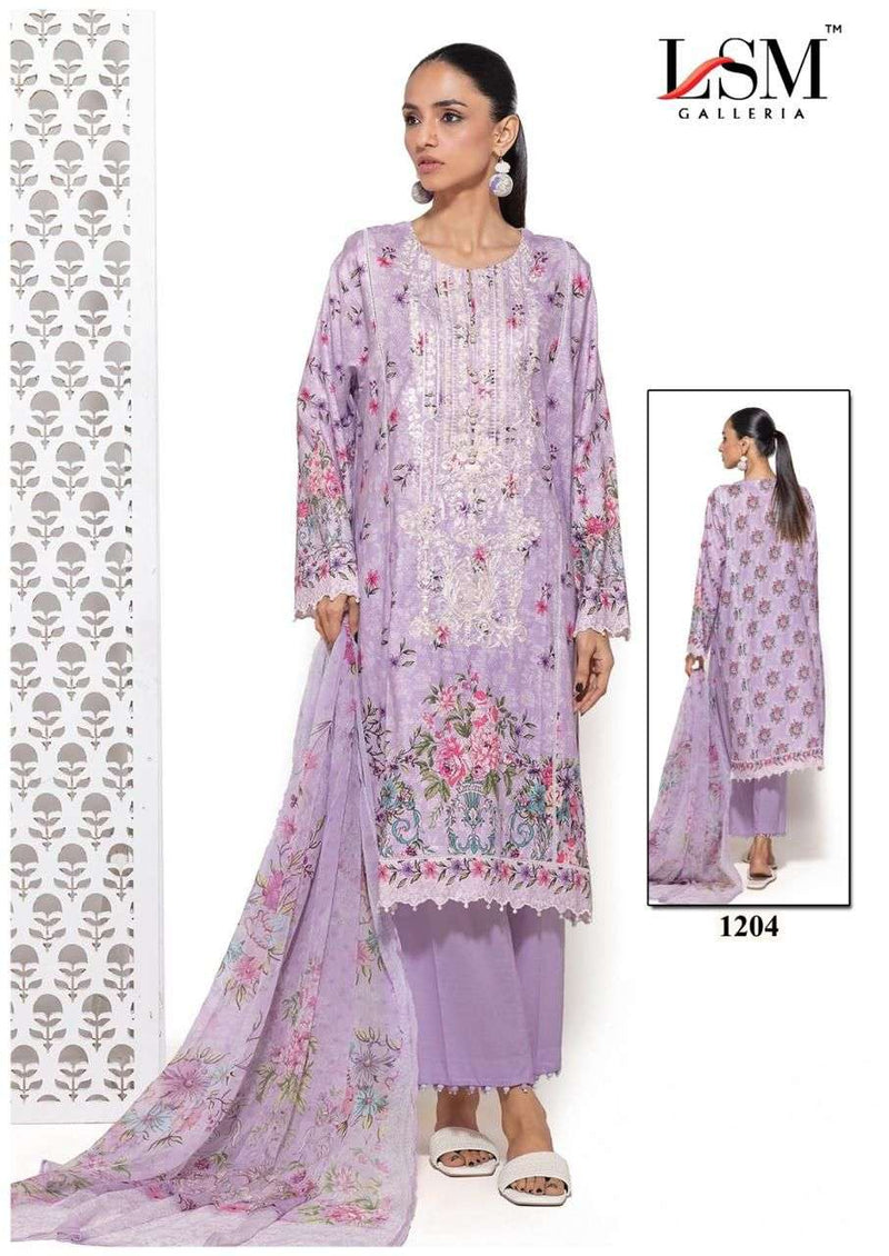 Lsm Galleria Parian Dream Vol 12 Pure Heavy Lawn Cotton Printed Salwar Suit