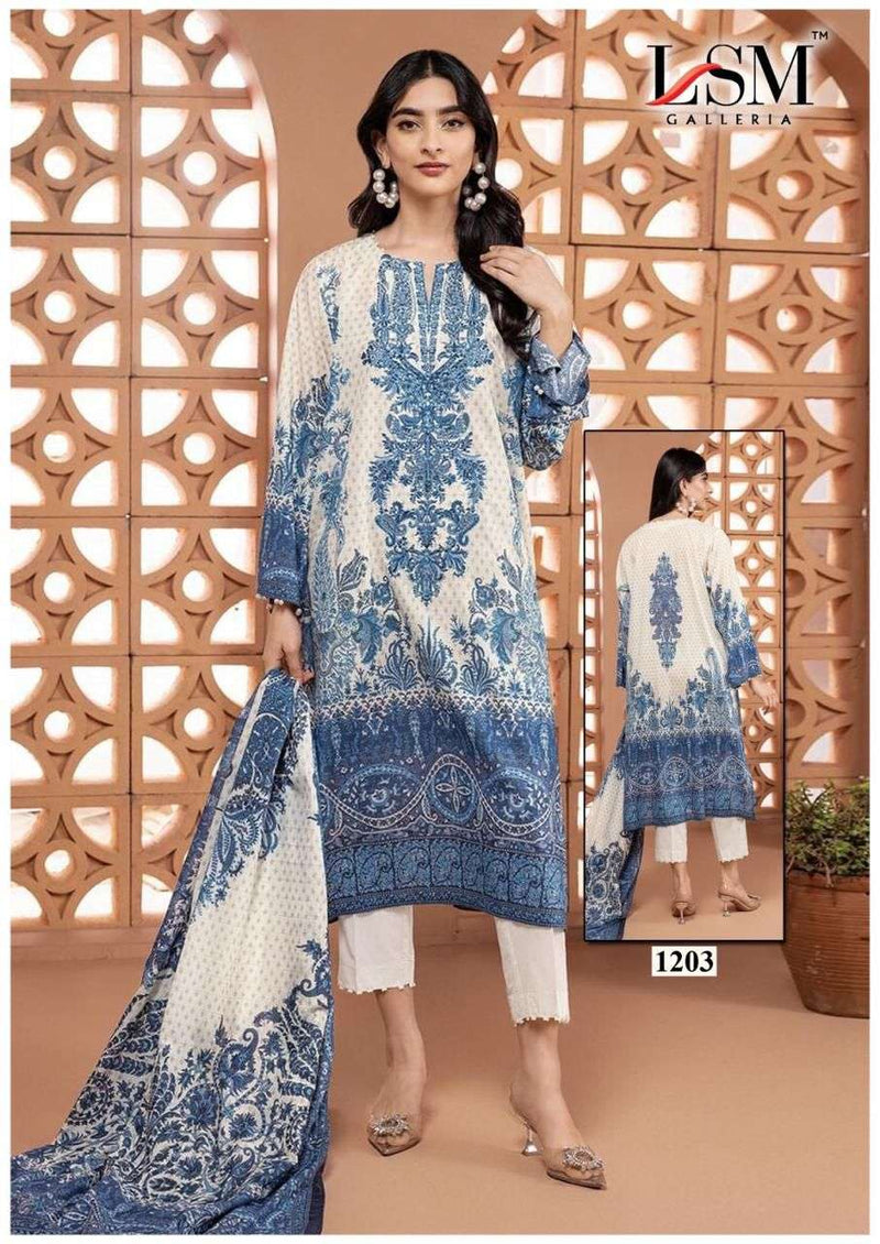 Lsm Galleria Parian Dream Vol 12 Pure Heavy Lawn Cotton Printed Salwar Suit