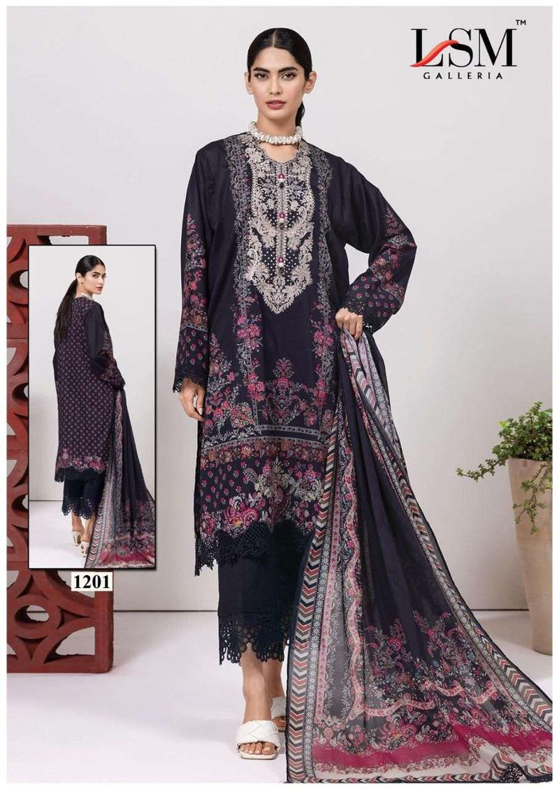 Lsm Galleria Parian Dream Vol 12 Pure Heavy Lawn Cotton Printed Salwar Suit