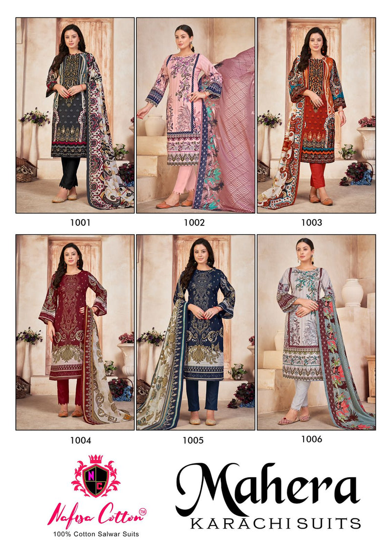 Nafisa Cotton Mahera Karachi Suits Cotton DIgital Printed Salwar Kameez