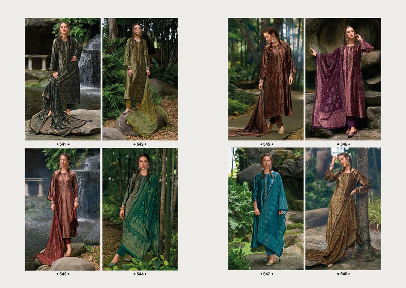 Kilory Trends Mahnoor Velvet Digital Print Embroidery Work Suit Collection