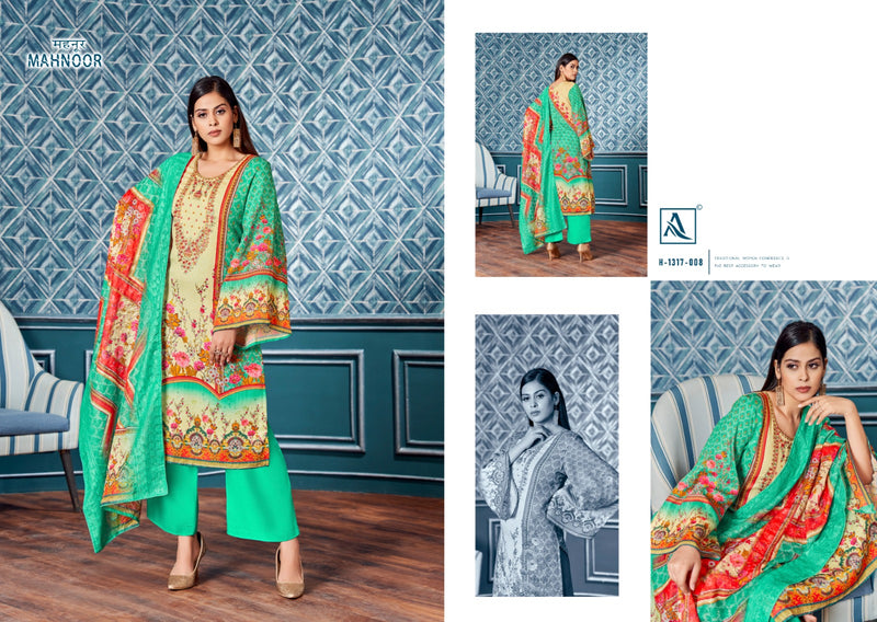 Alok Suits Mahnoor Jam Cotton With Fancy Embroidery & Swarovski Diamond Work Suits