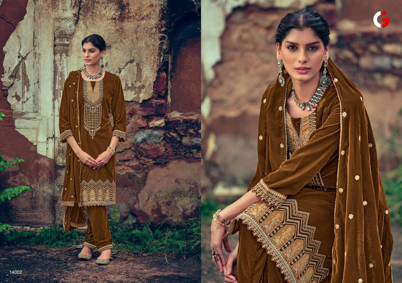 Deepsy Suits Maria B Velvet Embroidery Designer Winter Wear Suit Collection