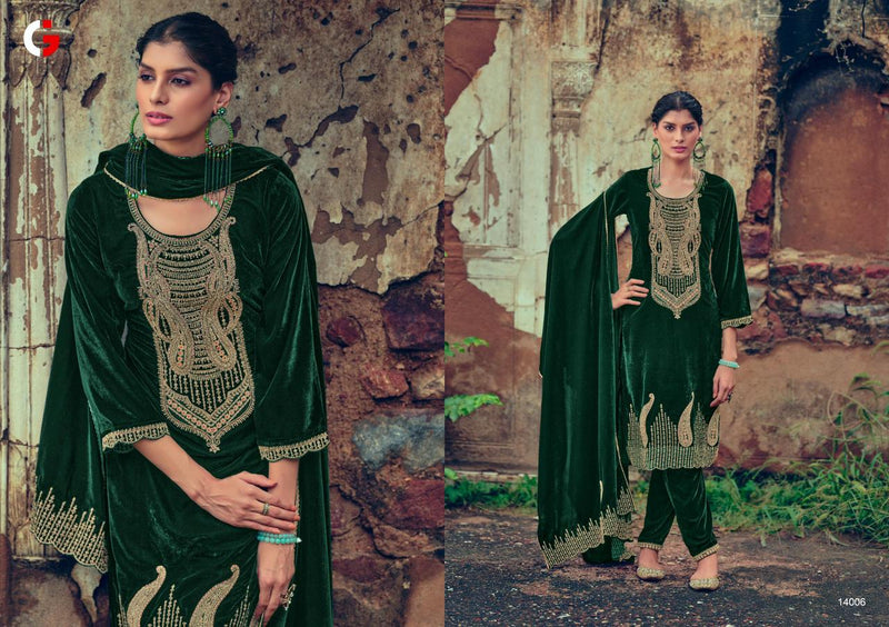 Deepsy Suits Maria B Velvet Embroidery Designer Winter Wear Suit Collection