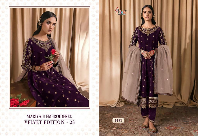 Shree Fabs Maria B Embroidered Velvet Edition 23 Velvet Pakistani Salwar Suits