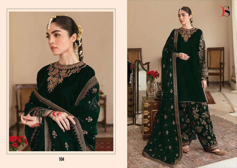 Deepsy Suits Mariab Embroidered Velvet With Heavy Work Pakistani Suit Collection