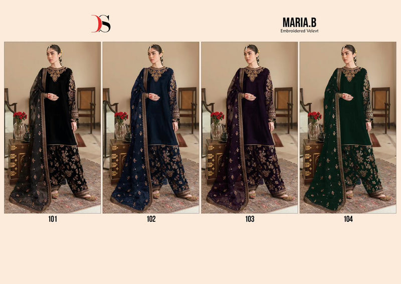 Deepsy Suits Mariab Embroidered Velvet With Heavy Work Pakistani Suit Collection