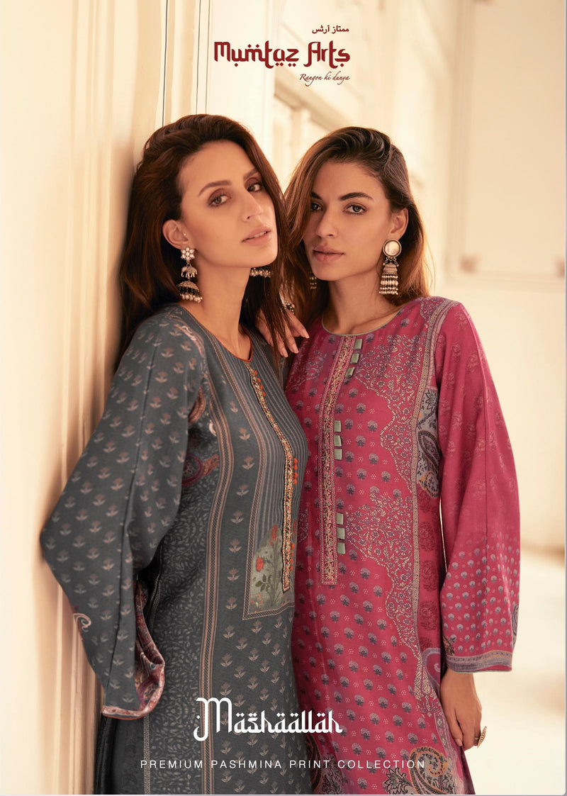 Mumtaz Arts Naadirah Velvet With Embroidery Work Designer Pakistani Su
