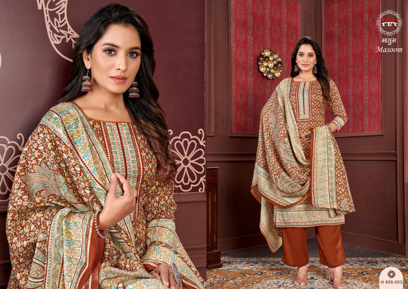 Harshit Fashion Hub Masoom Digital Print Pashmina Winter Wear Suits