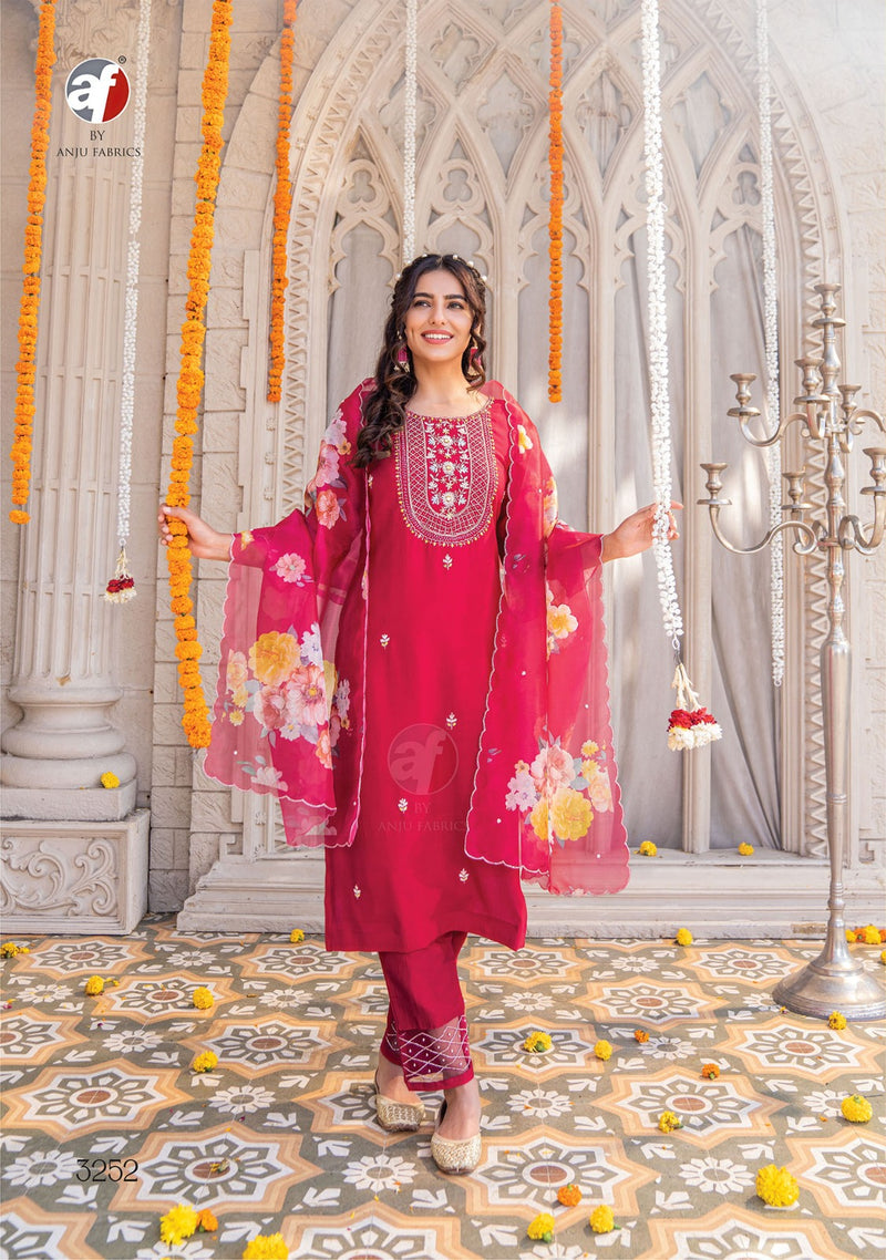 Anju Fabrics Mayra Vol 3 Viscose Heavy Hand Work Designer Suit With Bottom