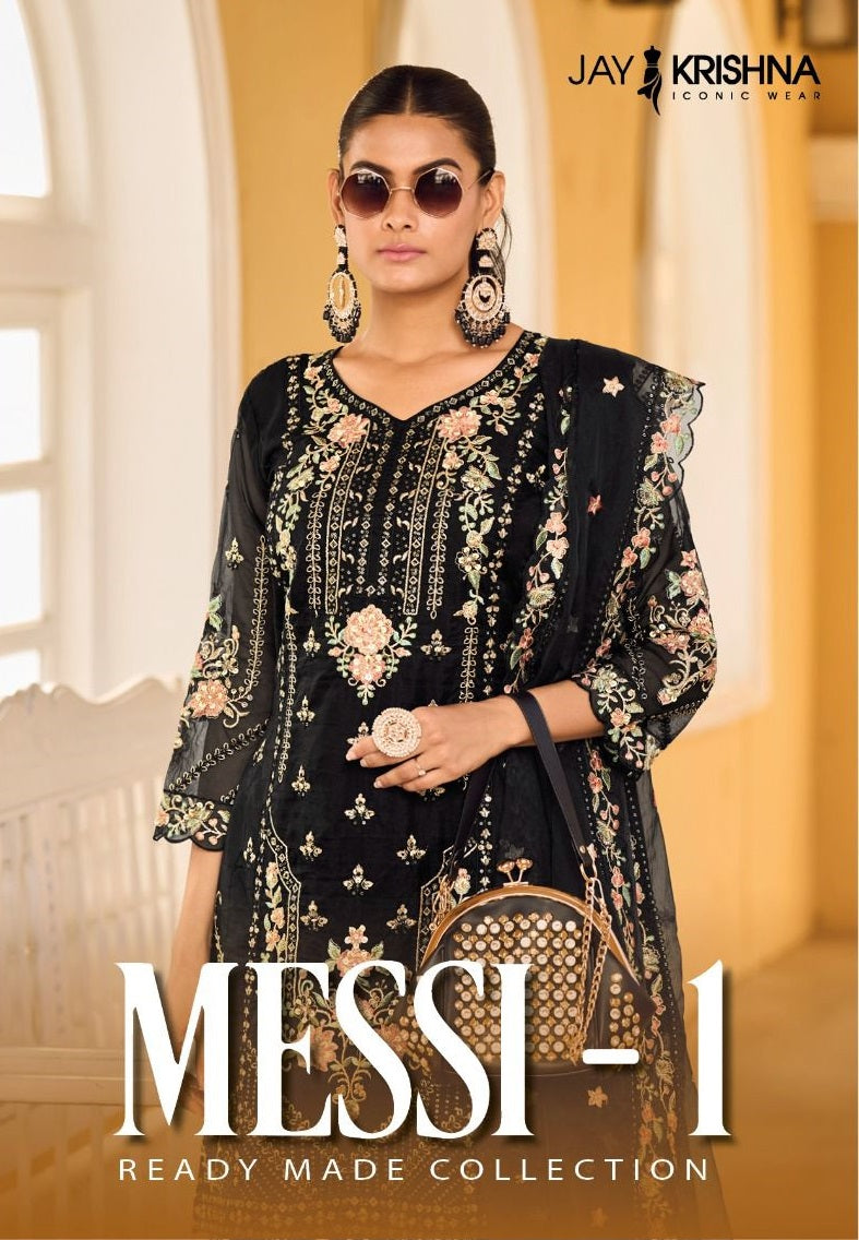 Your Choice Messi Vol 1 Organza Heavy Embroidery Designer Ready Made Suits