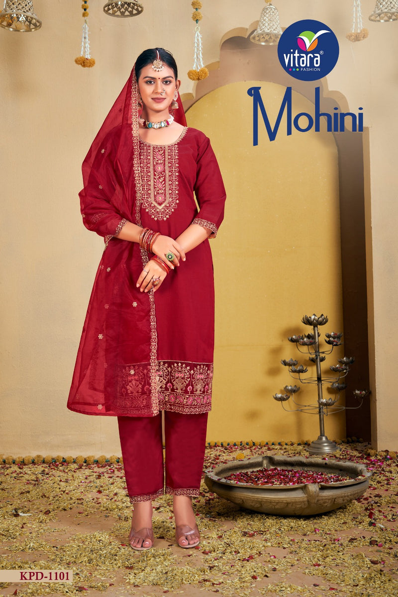 Vitara Fashion Mohini Pick & Choose Silk With Embroidered Readymade Suits