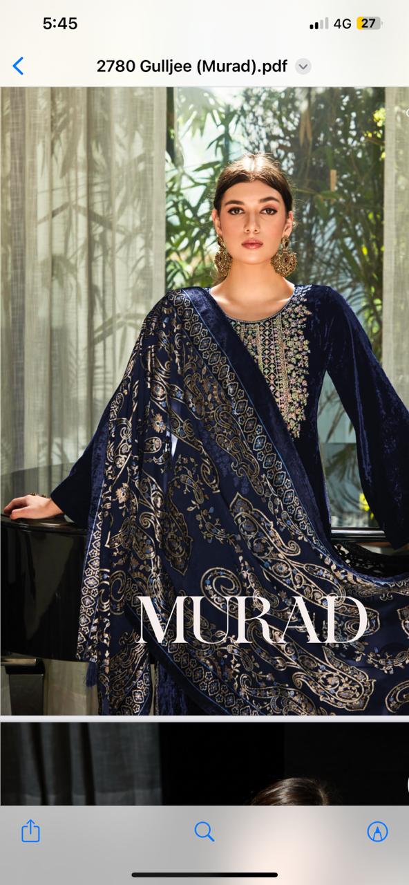 Deepsy Suits Murad Velvet With Heavy Embroidery Work Pakistani Suits