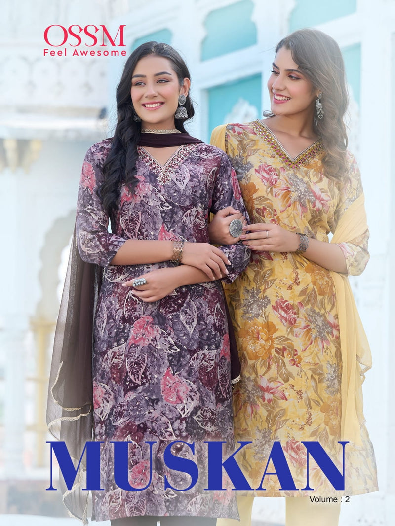 Ossm Muskan Vol 2 Modal With Sequence Embroiderywork Kurti Collection