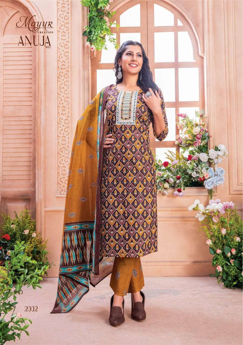 Mayur Creation Anuja Vol 2 Lawn Cotton Heavy Designer With Digital Printed Salwar Kameez