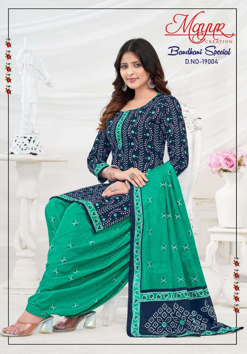 Mayur Creation Bandhani Special Vol 20 Cotton Designer Combo Set Of Salwar Kameez