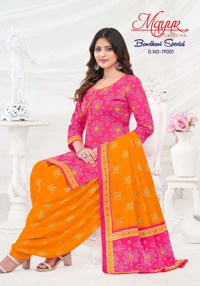 Mayur Creation Bandhani Special Vol 20 Cotton Designer Combo Set Of Salwar Kameez
