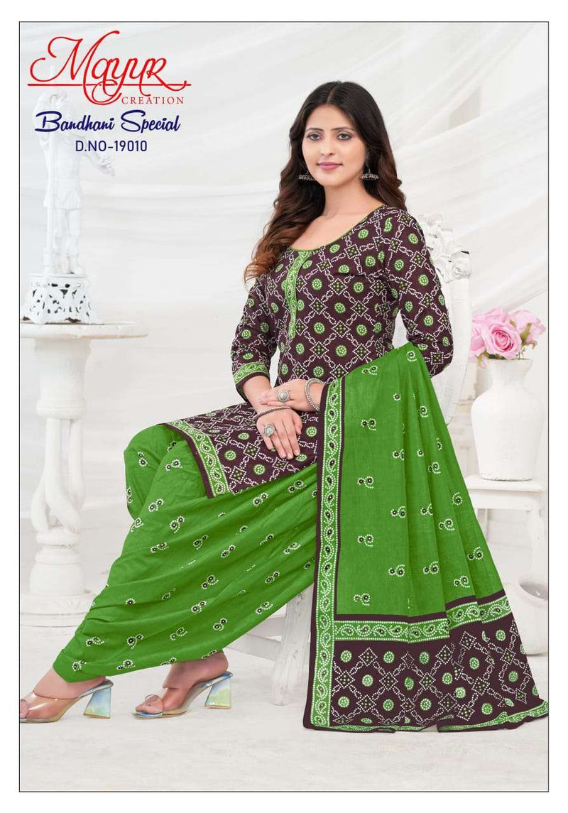 Mayur Creation Bandhani Special Vol 20 Cotton Designer Combo Set Of Salwar Kameez