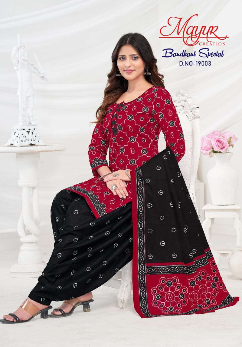 Mayur Creation Bandhani Special Vol 20 Cotton Designer Combo Set Of Salwar Kameez