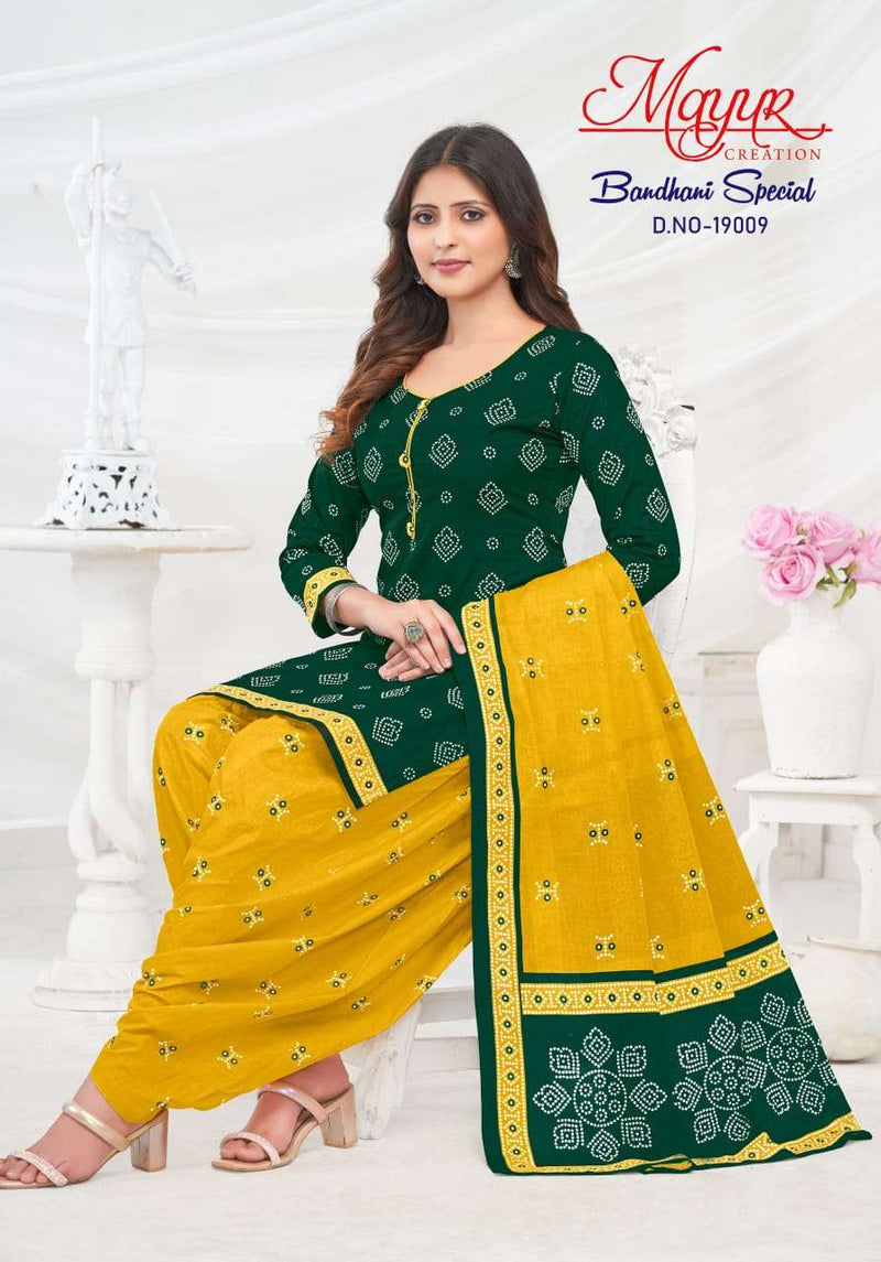 Mayur Creation Bandhani Special Vol 20 Cotton Designer Combo Set Of Salwar Kameez