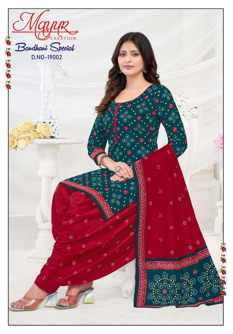 Mayur Creation Bandhani Special Vol 20 Cotton Designer Combo Set Of Salwar Kameez