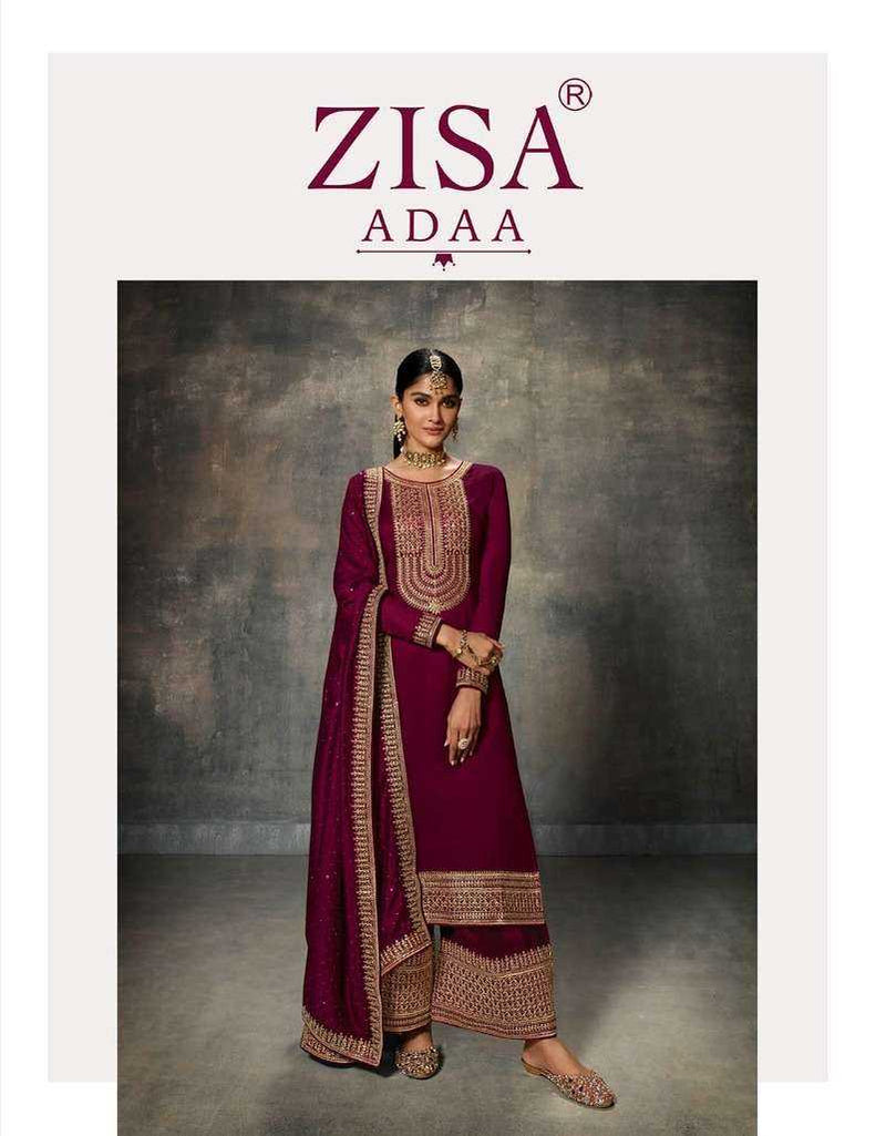 Meera Trendz Zisa Adaa Silk Embroidered Fancy Partywear Ready To Wear Suit