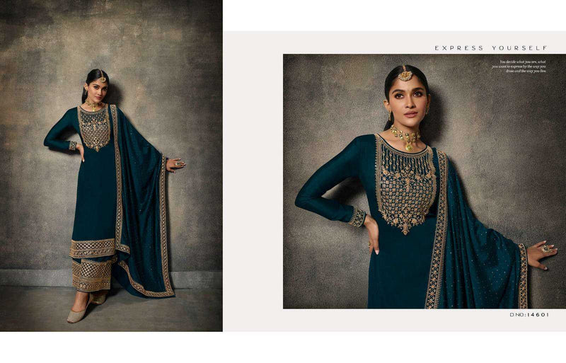 Meera Trendz Zisa Adaa Silk Embroidered Fancy Partywear Ready To Wear Suit