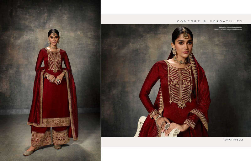 Meera Trendz Zisa Adaa Silk Embroidered Fancy Partywear Ready To Wear Suit