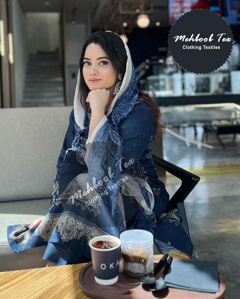 Mehboob Tex 1148 Pure Cotton Embroiderey Work Pakistani Salwar Suit