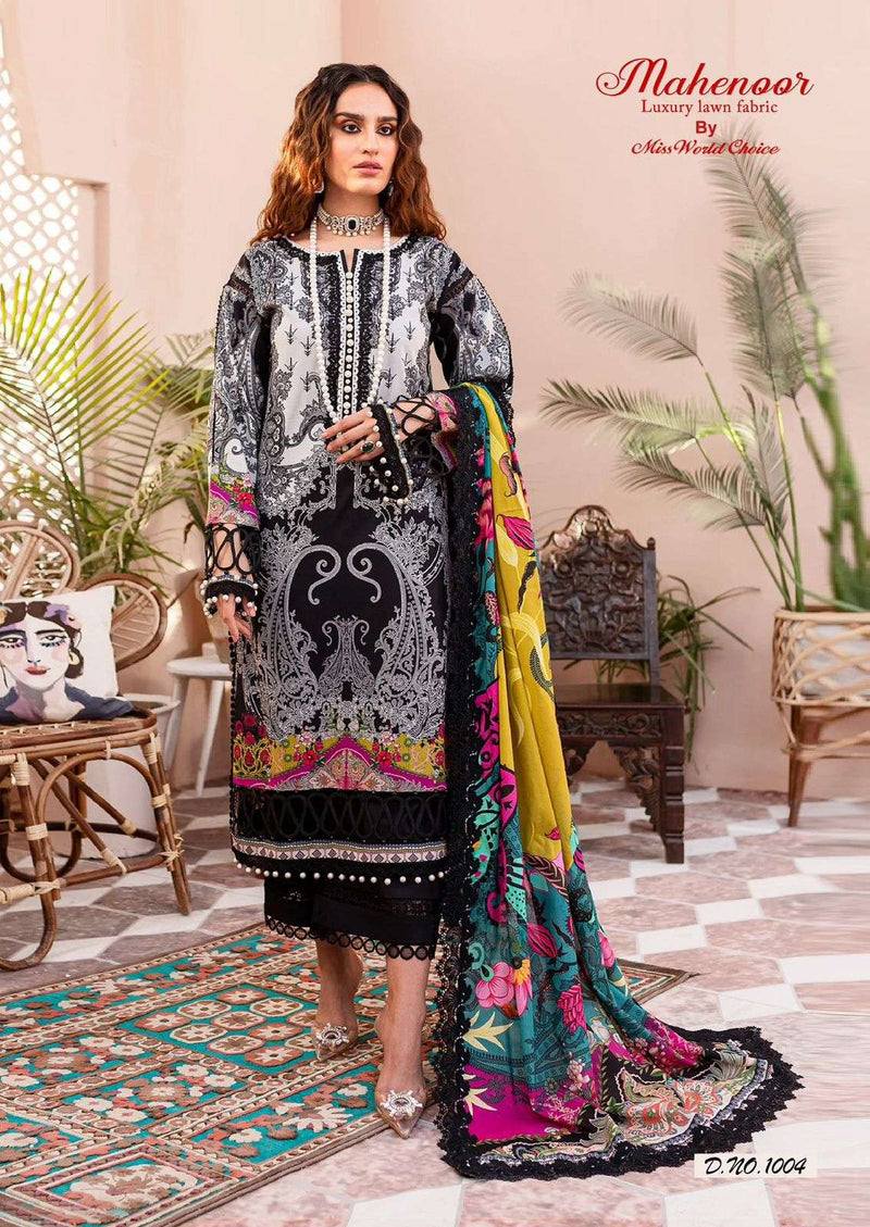Miss World Choice Mahenoor  Vol 3 Lawn Cotton Designer Salwar Suit