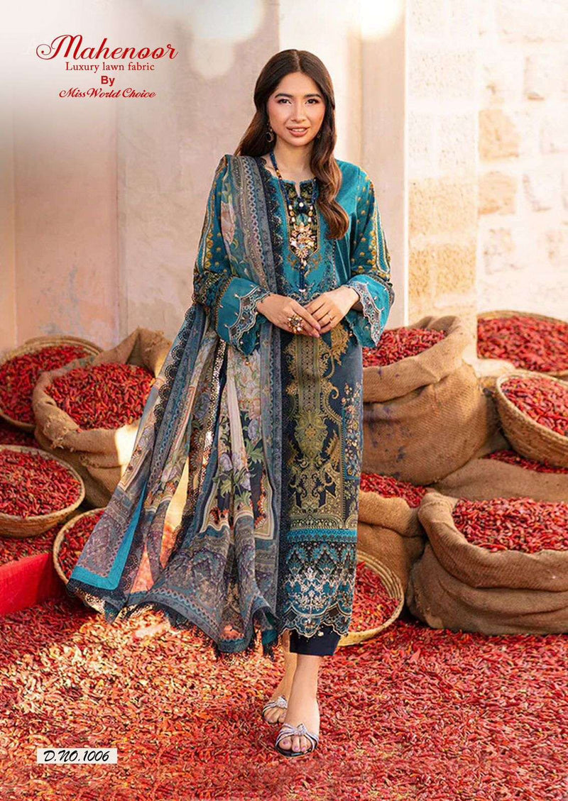 Miss World Choice Mahenoor  Vol 3 Lawn Cotton Designer Salwar Suit