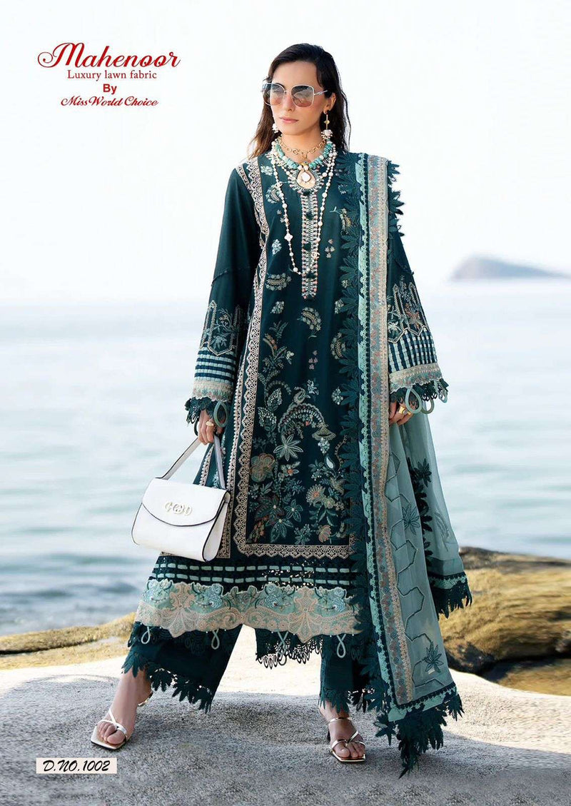 Miss World Choice Mahenoor  Vol 3 Lawn Cotton Designer Salwar Suit