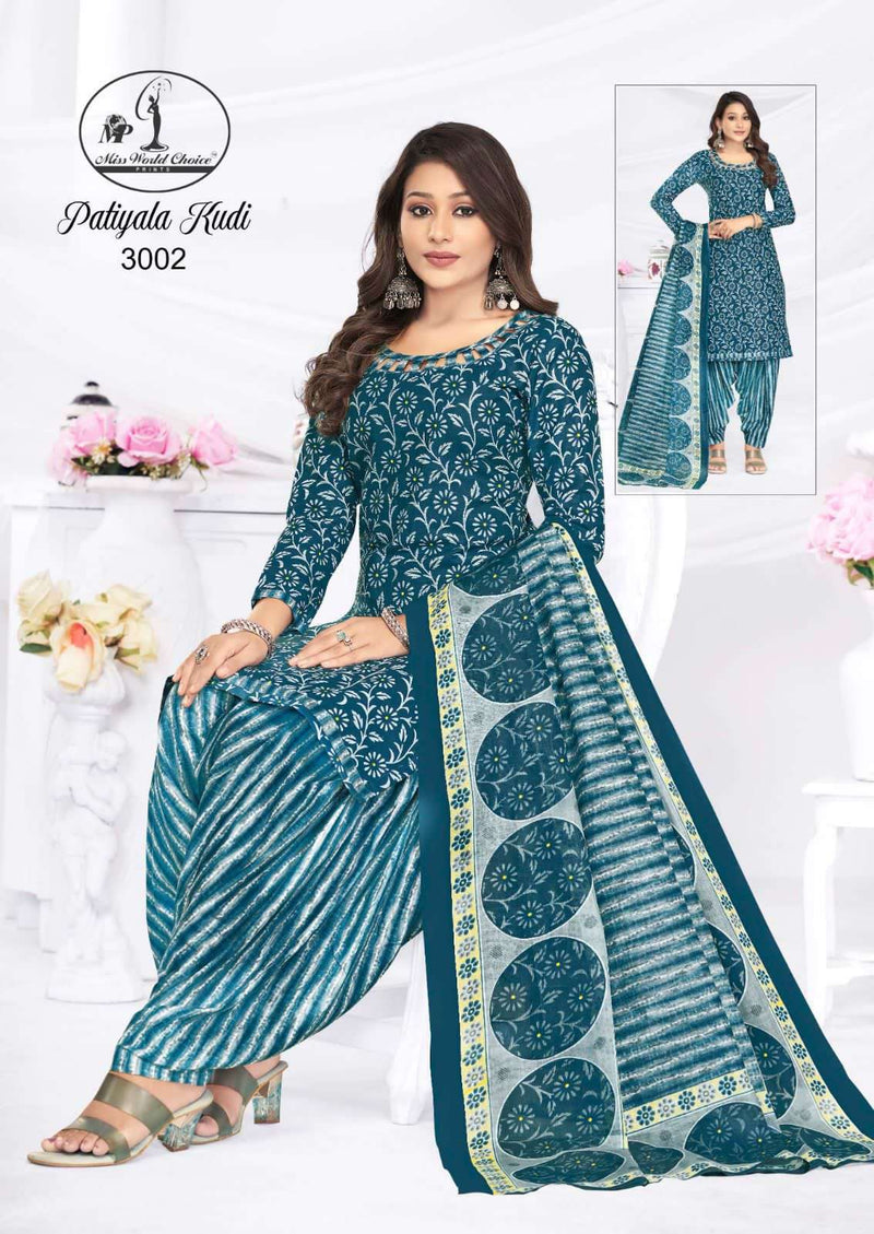 Miss World Choice  Patiyala Kudi Vol 3 Cotton Fancy Designer Daily Wear Salwar Kameez