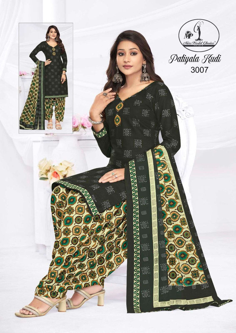 Miss World Choice  Patiyala Kudi Vol 3 Cotton Fancy Designer Daily Wear Salwar Kameez
