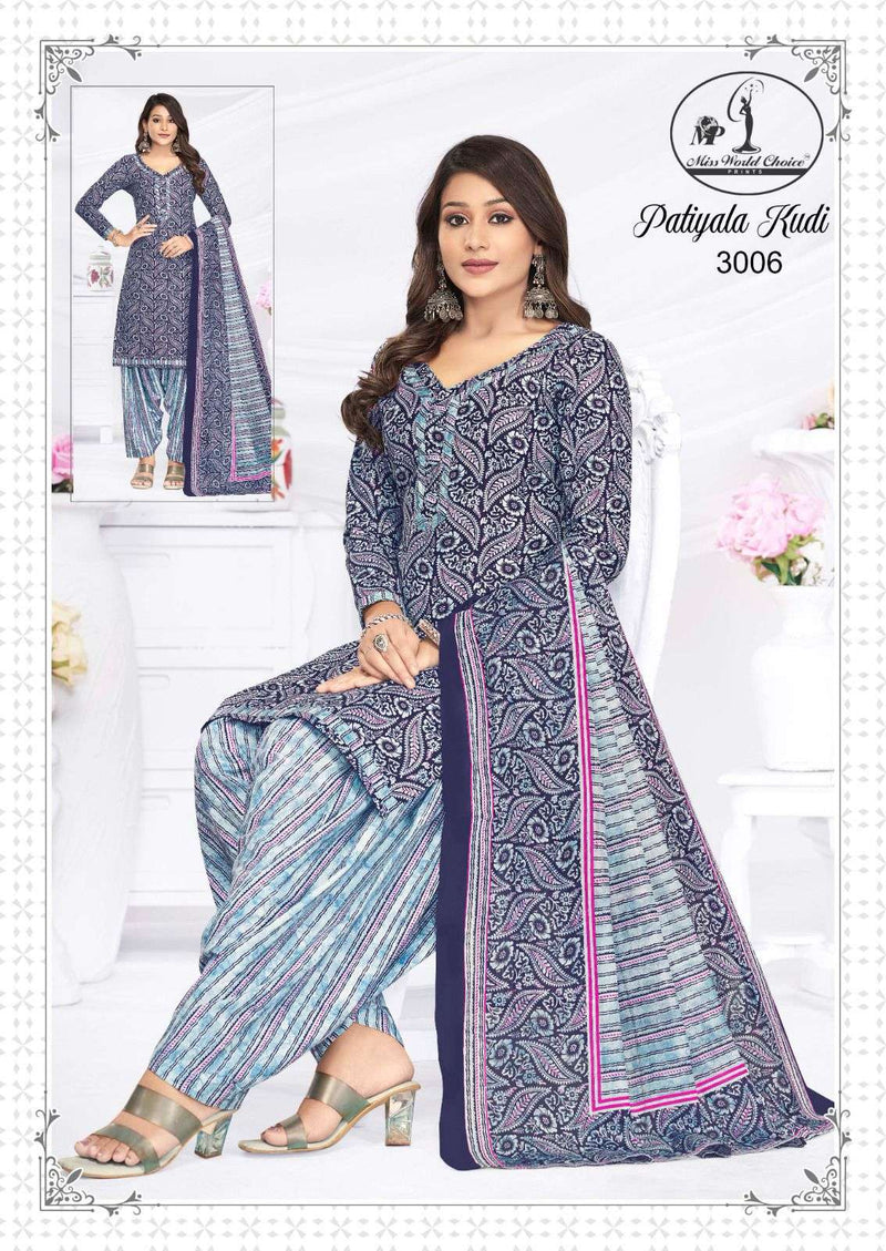 Miss World Choice  Patiyala Kudi Vol 3 Cotton Fancy Designer Daily Wear Salwar Kameez