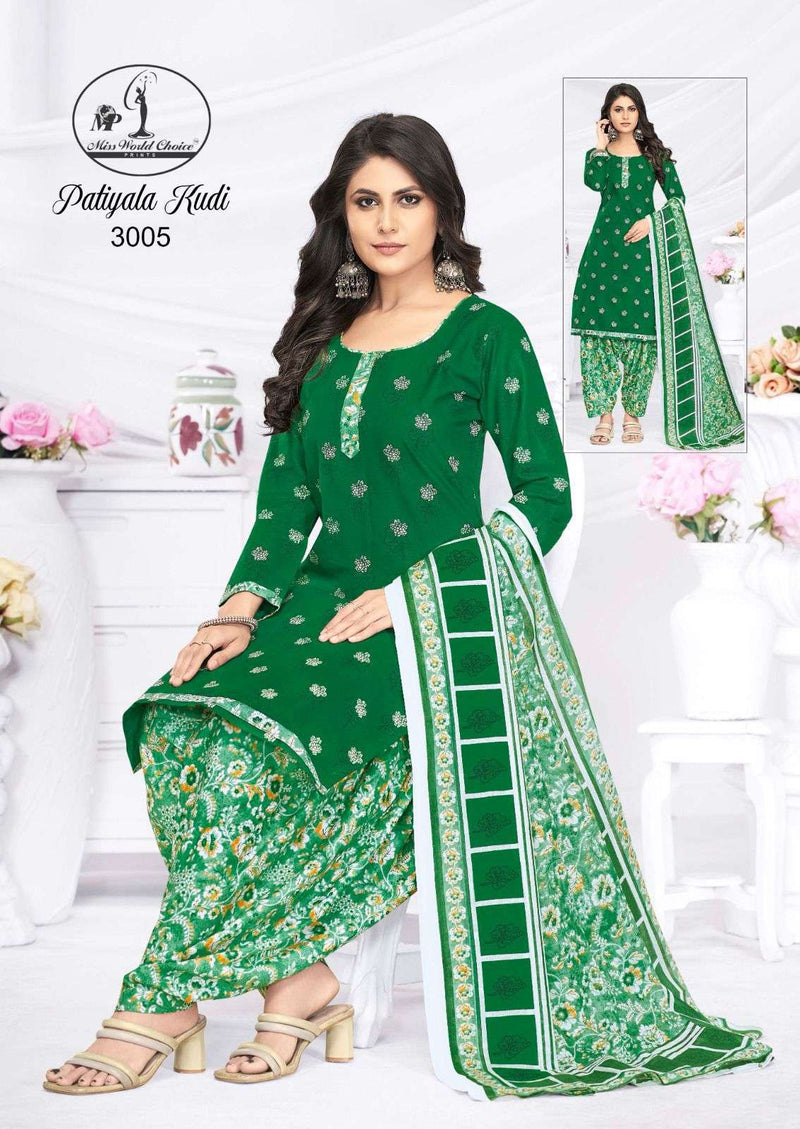 Miss World Choice  Patiyala Kudi Vol 3 Cotton Fancy Designer Daily Wear Salwar Kameez