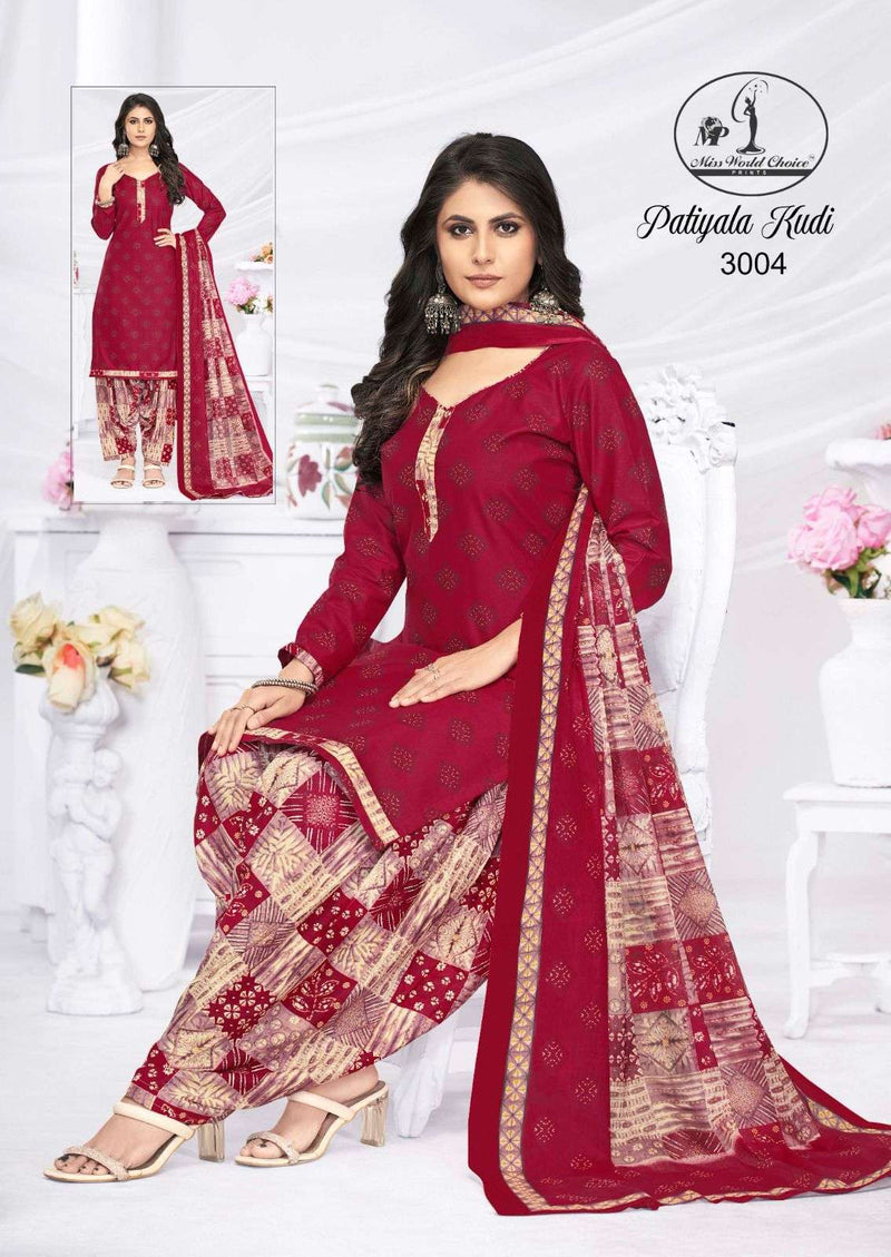 Miss World Choice  Patiyala Kudi Vol 3 Cotton Fancy Designer Daily Wear Salwar Kameez