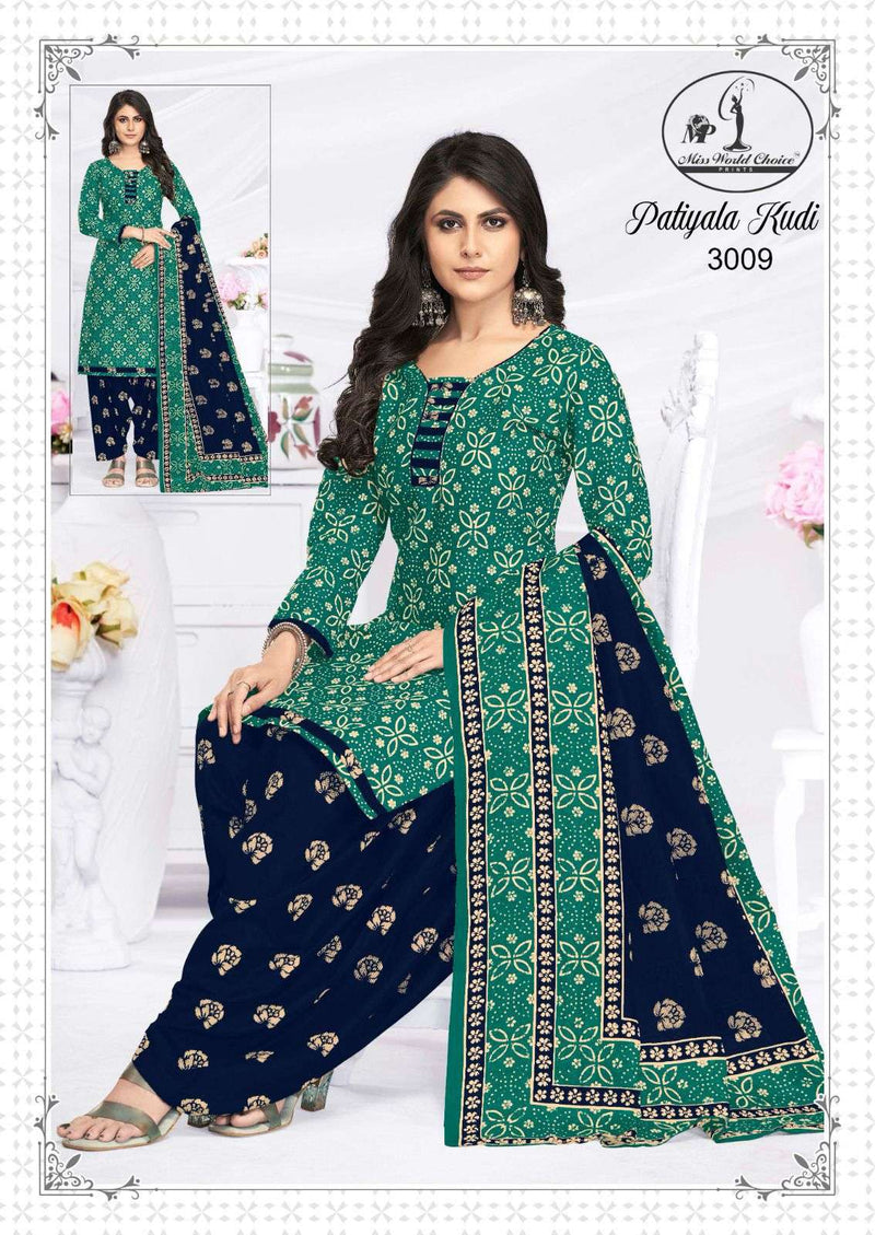 Miss World Choice  Patiyala Kudi Vol 3 Cotton Fancy Designer Daily Wear Salwar Kameez