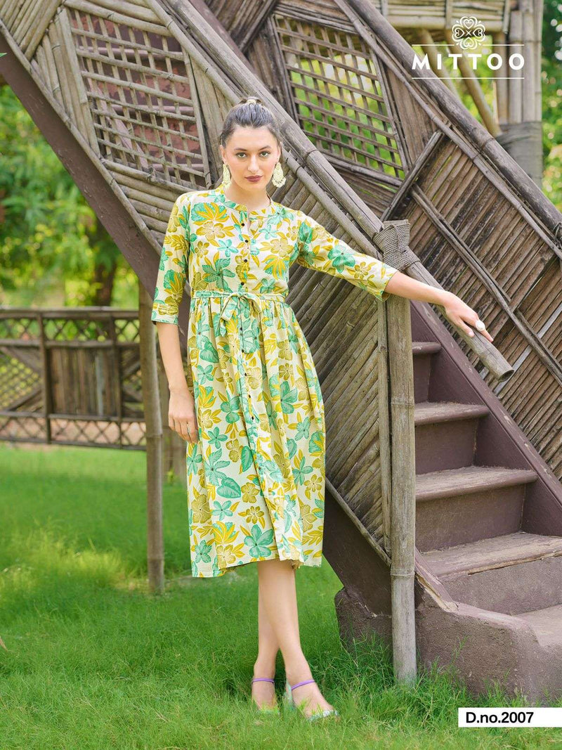 Mittoo Trendy Vol 2 Rayon Print Fancy Gown Collection