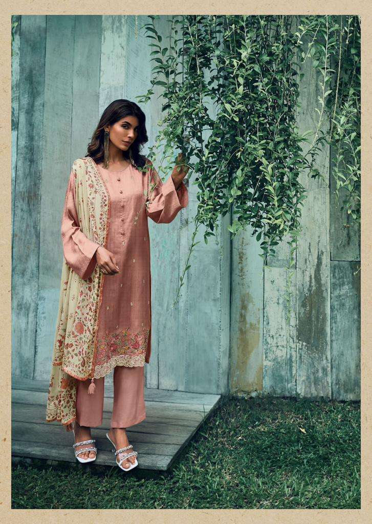 Varsha Naisha Pashmina Silk Solid Embroidery Work Salwar Suit Collection