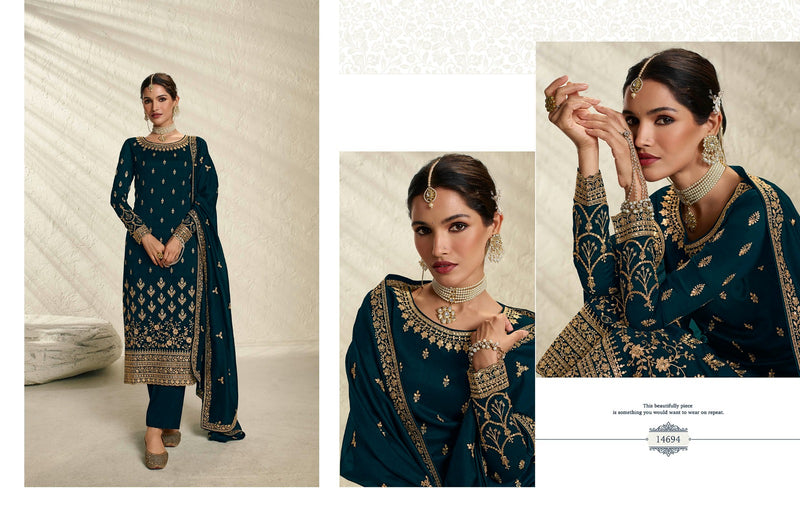 Zisa Nargis Vol 2 Silk Georgette With Heavy Embroidery Designer Suits
